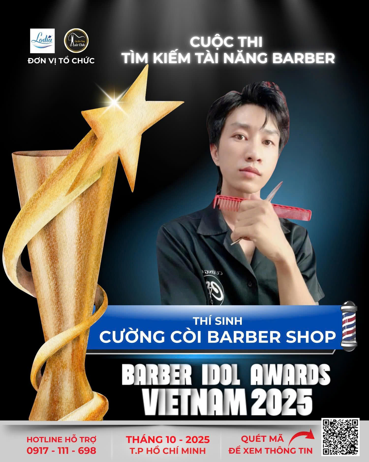 CUONG COI BARBER SHOP KHONG CHI LA THI MA LA REN GIUA BAN LINH