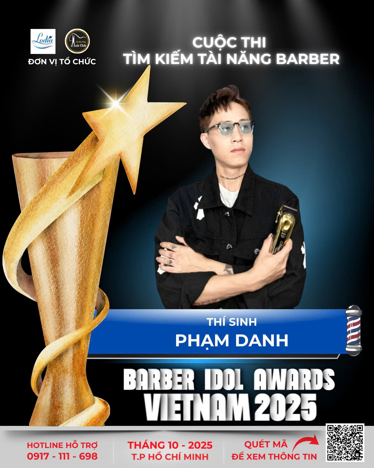 PHAM DANH – CHIEN BINH TU DUC TRONG LAM DONG DEN VOI BARBER IDOL AWARDS VIETNAM 2025
