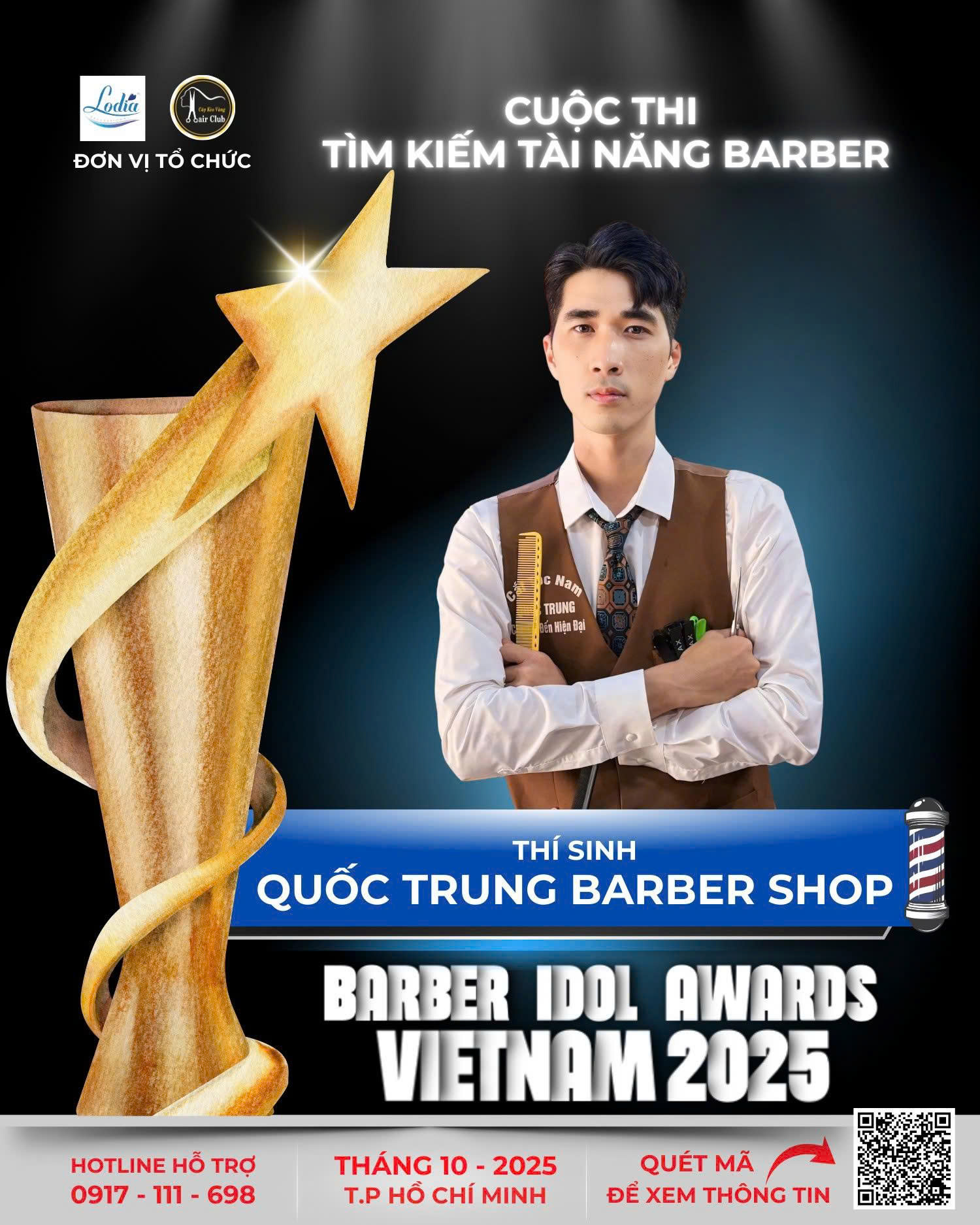 QUOC TRUNG – VIET NEN CAU CHUYEN NGHE CHO CHINH MINH TAI BARBER IDOL AWARDS VIETNAM 2025