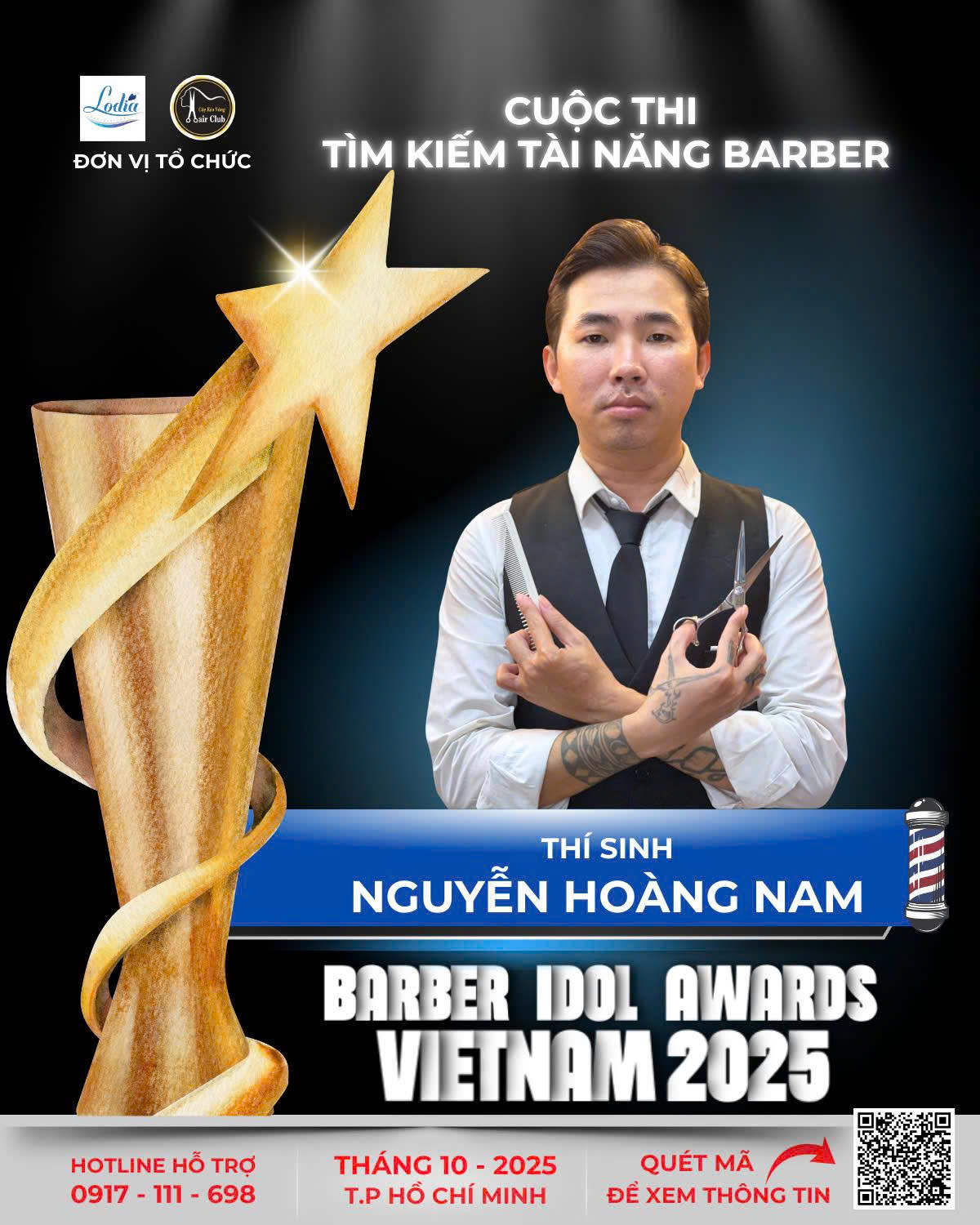 NGUYEN HOANG NAM – CON THUYEN TRE RA KHOI TAI BARBER IDOL AWARDS VIETNAM 2025
